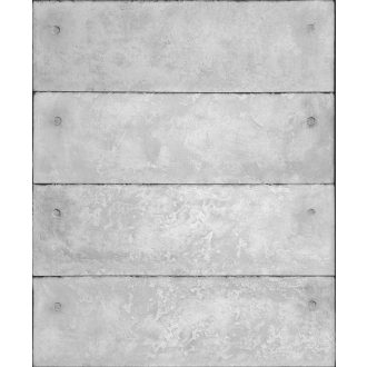   Valósághű megjelenés! Szegecselt betonlapok panel elrendezésben világosszürke szürke és antracit tónus tapéta