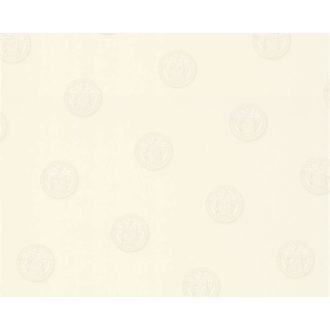   As-Creation Versace 3, 34862-1 medúza "Versace fejek" fehér szürkésfehér tapéta