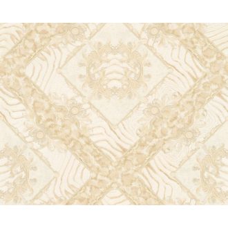   As-Creation Versace 3, 34904-4  zebracsík alapú dísítőminta  krém  bézs  tapéta
