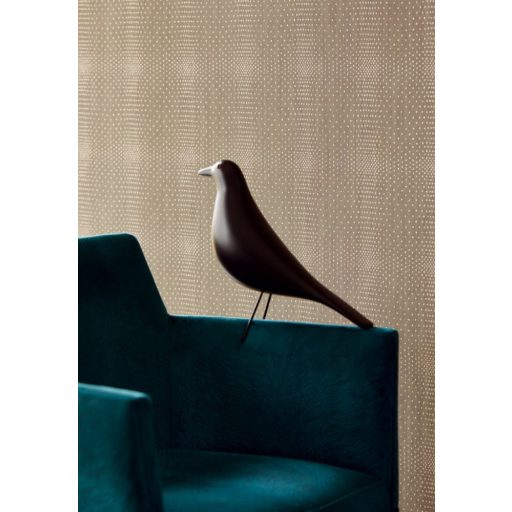 Eijffinger Topaz 394511 SPARKLE Geometrikus fémes pontokkal kialakított négyzet minta barna szürkésbarna arany tapéta