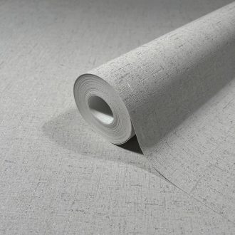   Fémes elemekkel díszített innovatív egyszínű textílminta szürke/világosszürke és ezüst tónus tapéta