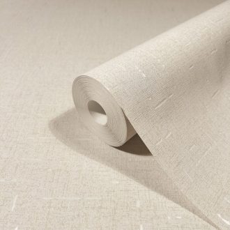   Fémes elemekkel díszített innovatív egyszínű textílminta krém krémfehér és gyöngyház tónus tapéta