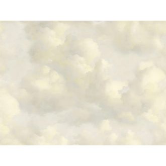   Égbolt a lakásban! Festői akvarell felhőmintás freskó krém törtfehér elefántcsont bézs szürke és okkersárga tónus falpanel