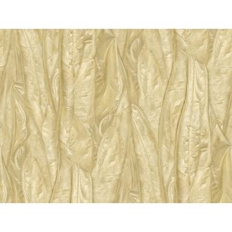   Selyemdrapéria aranyfényben - Díszes brokátfüggöny hatású minta arany okkersárga pezsgőarany és vanília tónus falpanel
