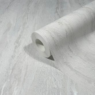   Márvány hatású texturált fémes díszítésű dekorminta szürkésfehér szürke és gyöngyház tónus tapéta