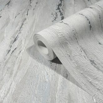   Márvány hatású texturált fémes díszítésű dekorminta szürke antracit kék és ezüst tónus tapéta