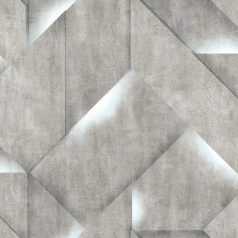   Ugepa ONYX M35211 Natur/Ipari design Geometrikus összeillesztett betonlapok szürke árnyalatok fehérezüst tapéta