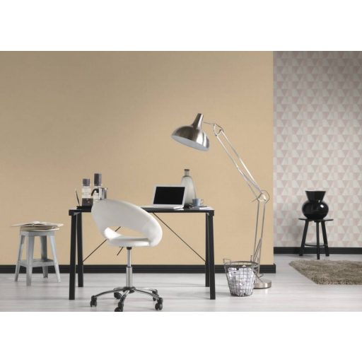 As-Creation PintWalls/New Life/French Affair 3531-60 Egyszínű strukturált bézsarany fémes hatás tapéta