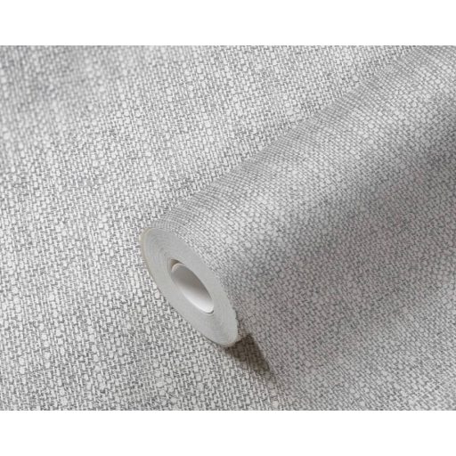 Skandináv stílusú durva szövetminta fehér szürke tónus tapéta