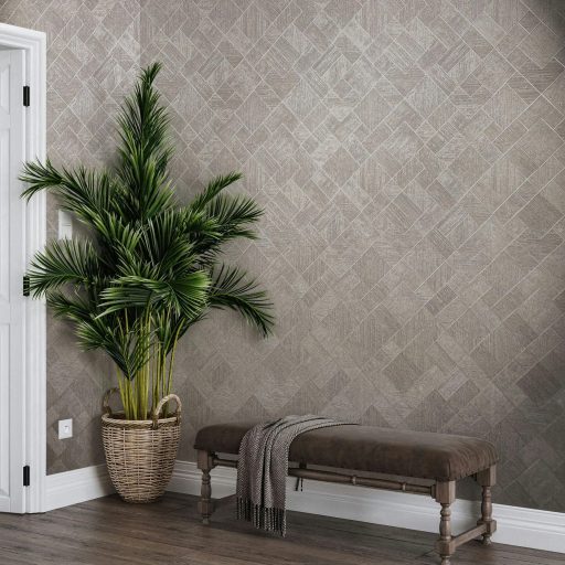 Változatos geometriai minta a textúrák és a fény játékával világosszürke szürke és ezüstszürke tónus finom mintafény tapéta