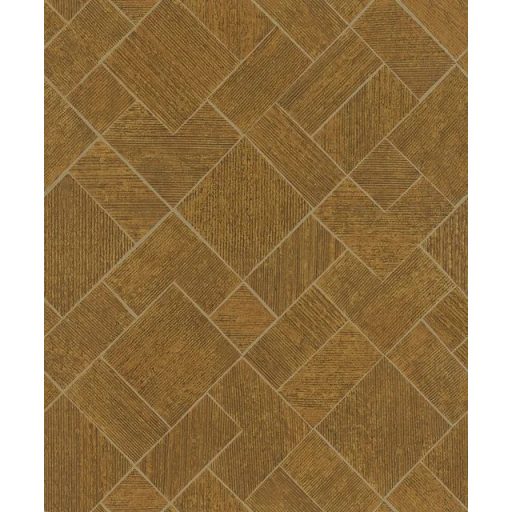 Változatos geometriai minta a textúrák és a fény játékával meleg bronzbarna és rézszín tónus finom mintafény tapéta