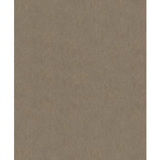   Függőleges irányú texturált felületű nyers selyemre emlékeztető minta barna bronzos-rozsdabarna és arany tónus enyhe fény tapéta