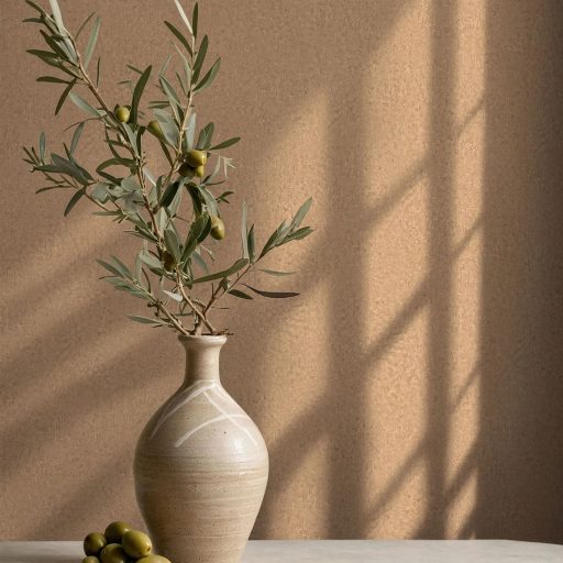 Szórt fémes hatású texturált minta bézs aranybarna és arany tónus finom fény tapéta