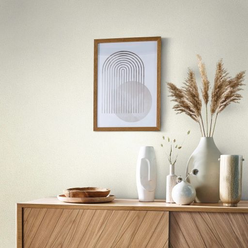 Szórt fémes hatású texturált minta krém és világosbézs tónus finom fény tapéta