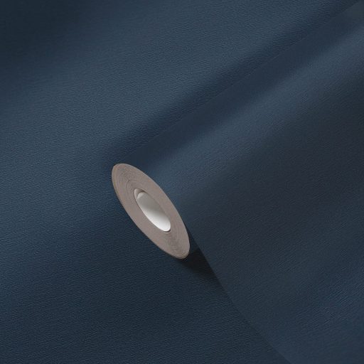 As-Creation New Life/Life 4/French Affair 3565-36 Egyszínű strukturált sötétkék tapéta