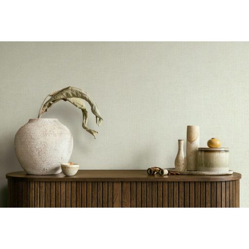 Minimál elegancia - textilhatású egyszínű minta meleg világos bézs/szürkésbézs tónus tapéta