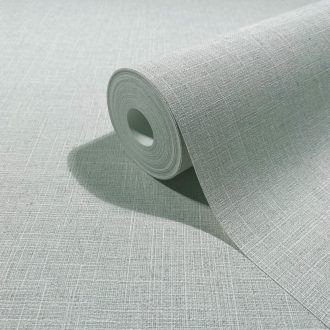   Minimál elegancia - textilhatású egyszínű minta halvány menta/jeges zöld tónus tapéta