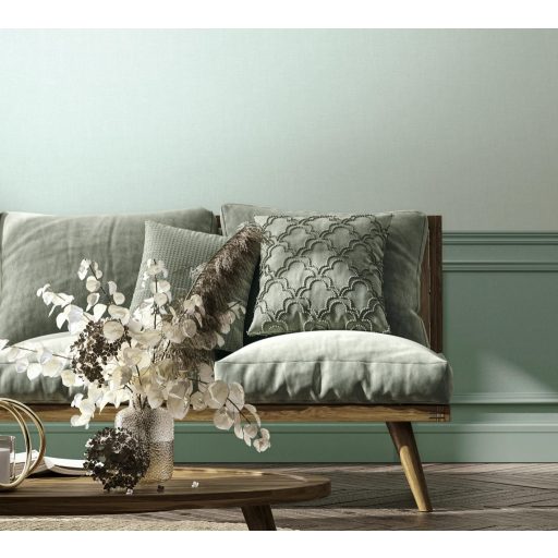 Minimál elegancia - textilhatású egyszínű minta halvány menta/jeges zöld tónus tapéta