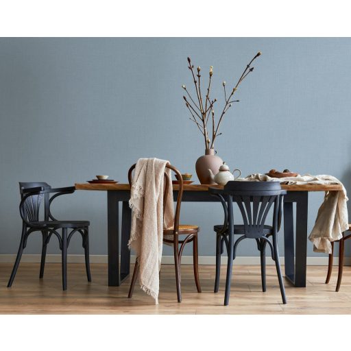 Minimál elegancia - textilhatású egyszínű minta porcelánkék tónus tapéta