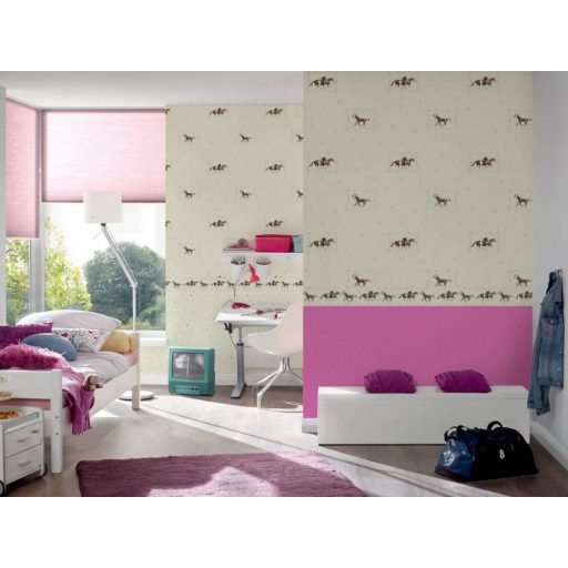 As-Creation Little Stars 35837-2  lovak krém  barna pink tapéta
