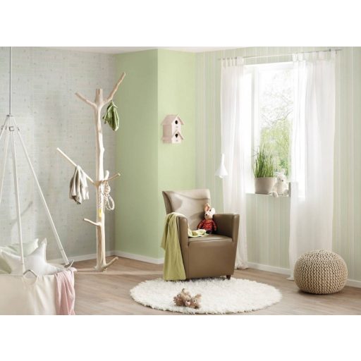 As-Creation Little Stars 35847-2  Teddy feliratok fehér halvány menta  bézs tapéta