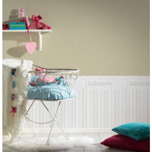 As-Creation Little Stars 35848-2  Teddy feliratok krémfehér  bézs bordűr