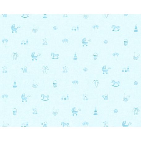 As-Creation Little Stars 35854-2  játékmotívumok kék tapéta