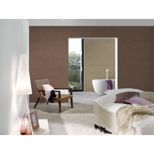 As-Creation Daniel Hechter 5, 36130-5 vízszintes faminta melírozott barna tapéta