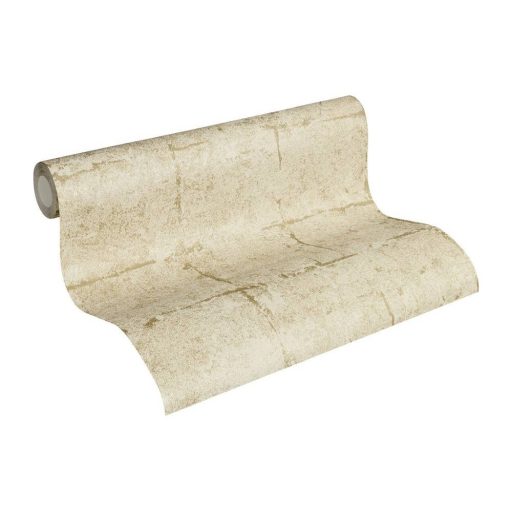 As-Creation Daniel Hechter 5, 36131-2  betonhatású négyzetminta  bézs arany tapéta