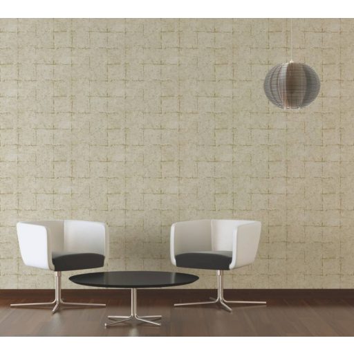 As-Creation Daniel Hechter 5, 36131-2  betonhatású négyzetminta  bézs arany tapéta