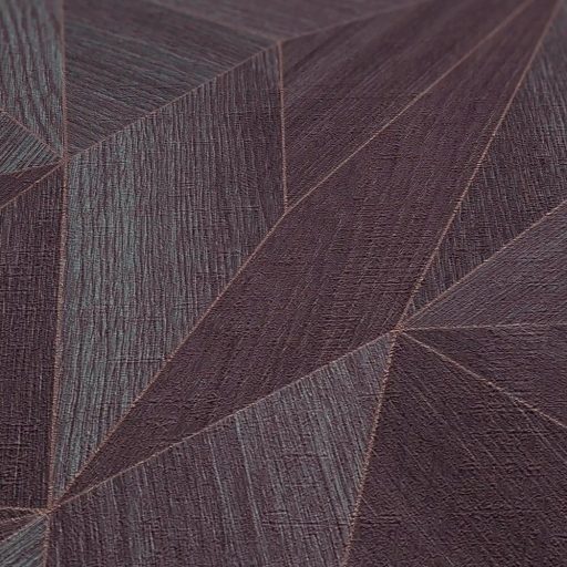 Polygon 3D design - Fémes élekkel kiemelt mértani testek lila/mályva és szürke/ezüstszürke tónus tapéta