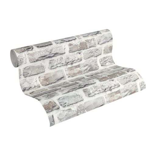 As-Creation Neue Bude 2.0, 36140-3  téglaminta szürke kék bézs barna tapéta