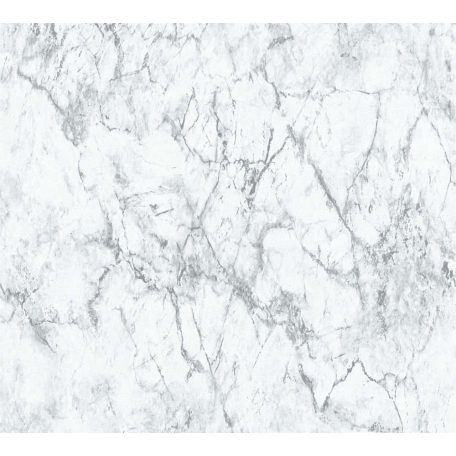 As-Creation Neue Bude 2.0, 36157-2 márványminta fehér szürke tapéta