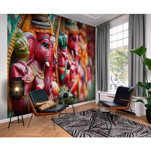 Keleti hangulat - Elefántfejű hindu isten Ganésa sokszínű falpanel