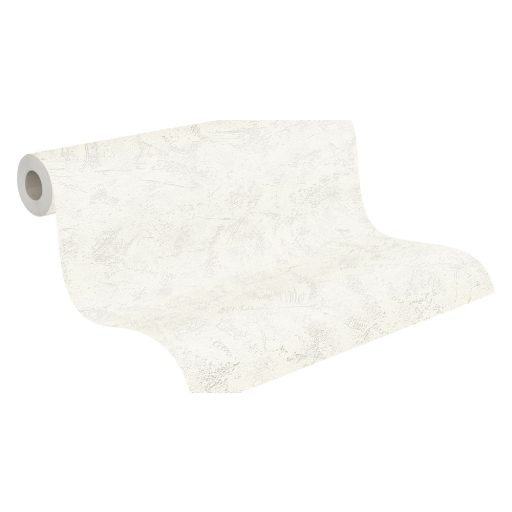 Természetes stílusú strukturált vakolatminta krémfehér tónus tapéta