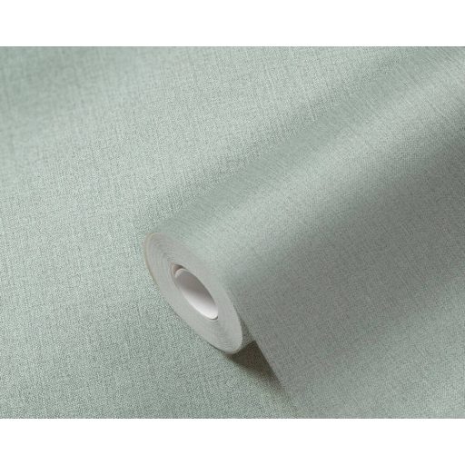 As-Creation Attractive 2/Hygge 36378-3 Egyszínű melírozott textil zöld tapéta