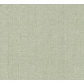   As-Creation Attractive 2/Hygge 36378-7 Egyszínű melírozott textil zöld tónus tapéta
