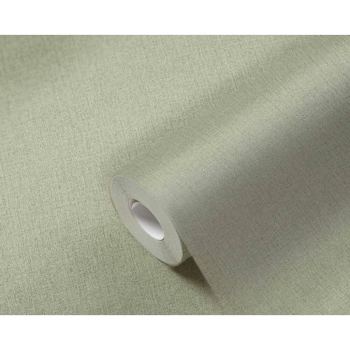 As-Creation Attractive 2/Hygge 36378-7 Egyszínű melírozott textil zöld tónus tapéta