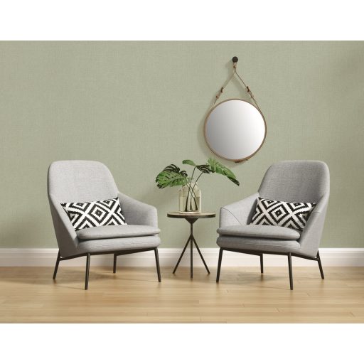 As-Creation Attractive 2/Hygge 36378-7 Egyszínű melírozott textil zöld tónus tapéta