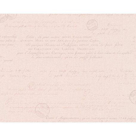 As-Creation Hygge 36382-1 kalligrafikus rózsaszín tapéta