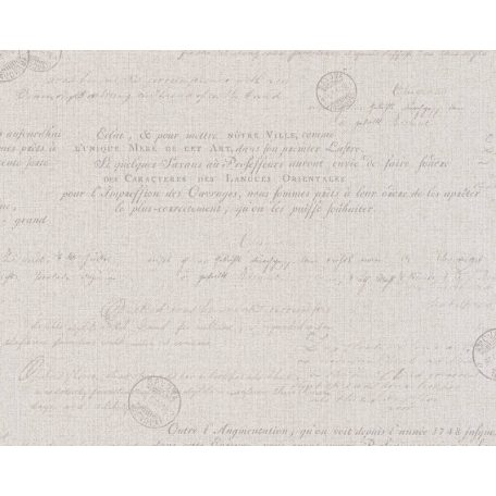 As-Creation Hygge 36382-2 kalligrafikus bézs barna szürke tapéta
