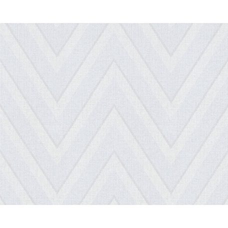 As-Creation Hygge 36384-1 grafikus cikk-cakk minta textil szürkésfehér szürke tapéta