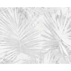  As-Creation Attractive 2/Hygge 36385-1  natur pálmalevelek fehér bézs szürke tapéta