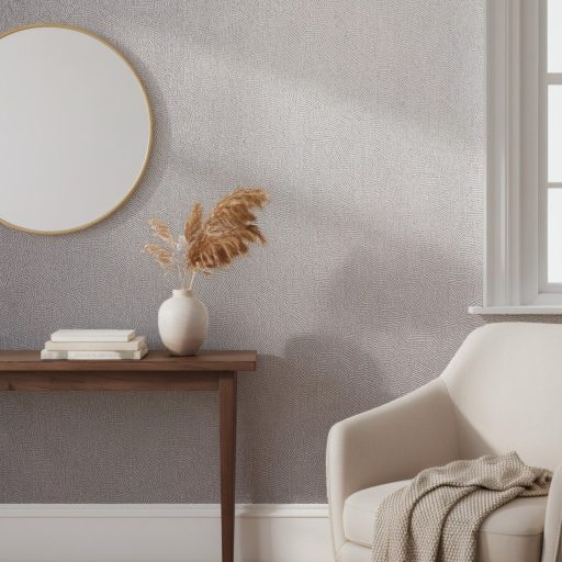 A relief aranykora - tónusos szőtt hatású struktúrminta betonszürke/világosszürke tónus tapéta