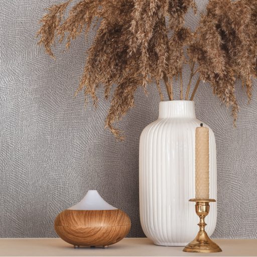 A relief aranykora - tónusos szőtt hatású struktúrminta betonszürke/világosszürke tónus tapéta