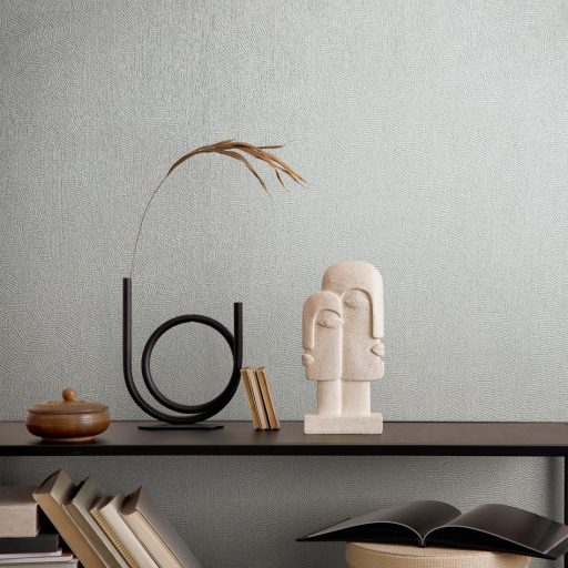 A relief aranykora - tónusos szőtt hatású struktúrminta halványkék/kékesszürke tónus tapéta