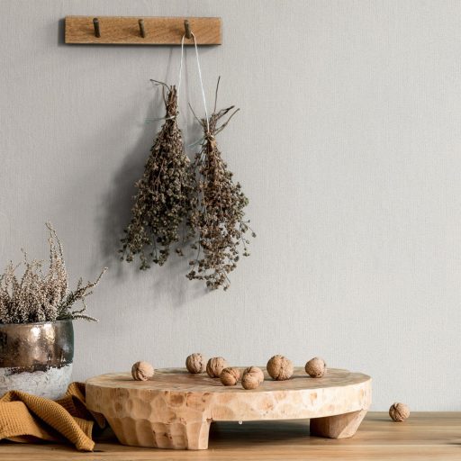 Finoman szőtt vászonhatású strukturált egyszínű minta világosszürke tónus tapéta