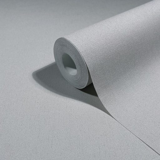 Finoman szőtt vászonhatású strukturált egyszínű minta hideg taupe/szürke tónus tapéta