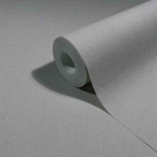 Finoman szőtt vászonhatású strukturált egyszínű minta középszürke tónus tapéta