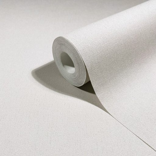 Finoman szőtt vászonhatású strukturált egyszínű minta krémes elefántcsont tónus tapéta